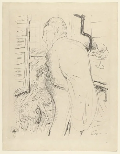 Man in frock-coat (L'homme à la redingot) by Pierre Bonnard, print, 1924
