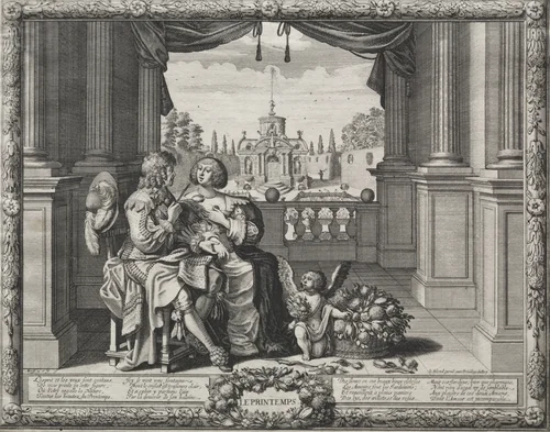 The Four Seasons: Springtime by Abraham Bosse, print, 1635