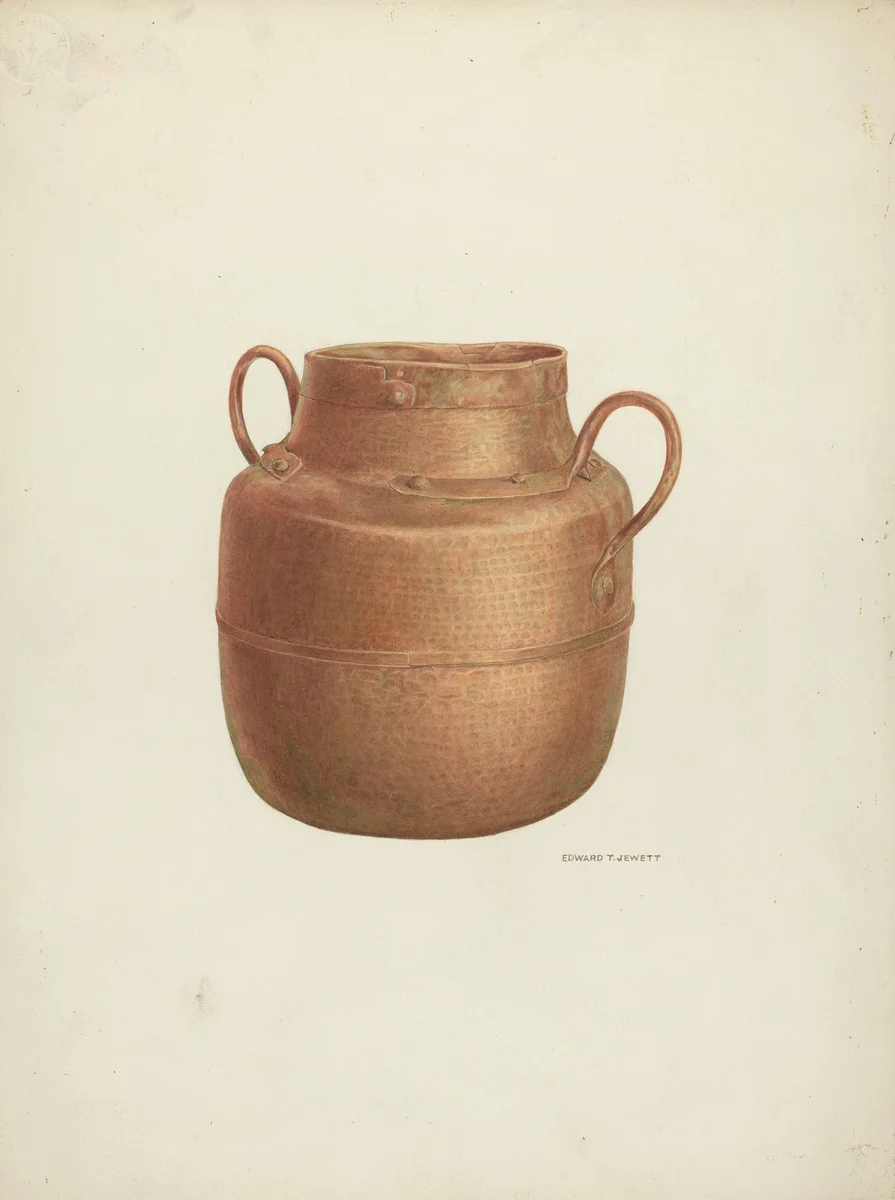 Copper Kettle by Edward Jewett, index of american design, 1937