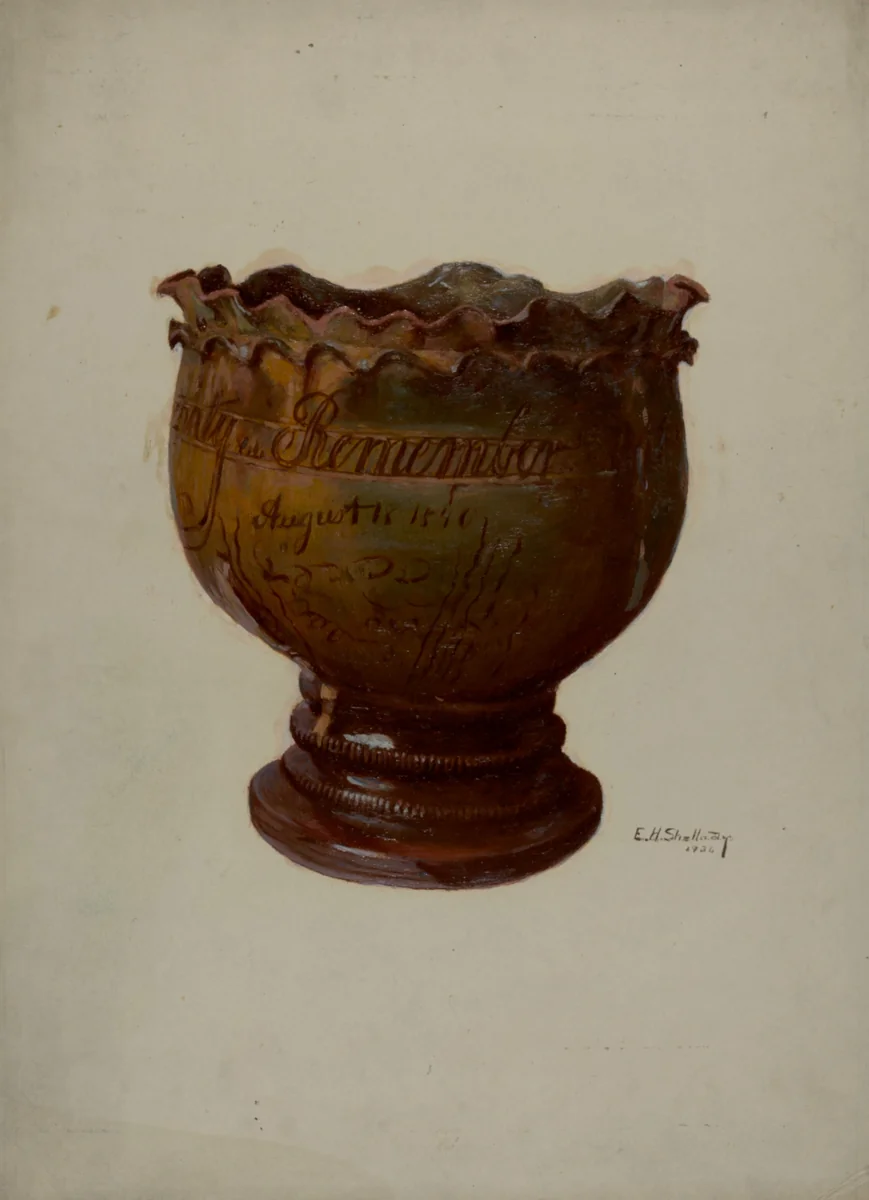 Pa. German Plate by Eugene Shellady, index of american design, 1936