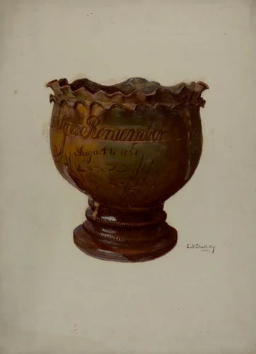 Pa. German Plate by Eugene Shellady, index of american design, 1936