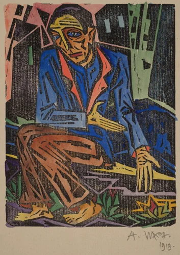 Poverty (Armut) by Aloys Wach, print, 1919