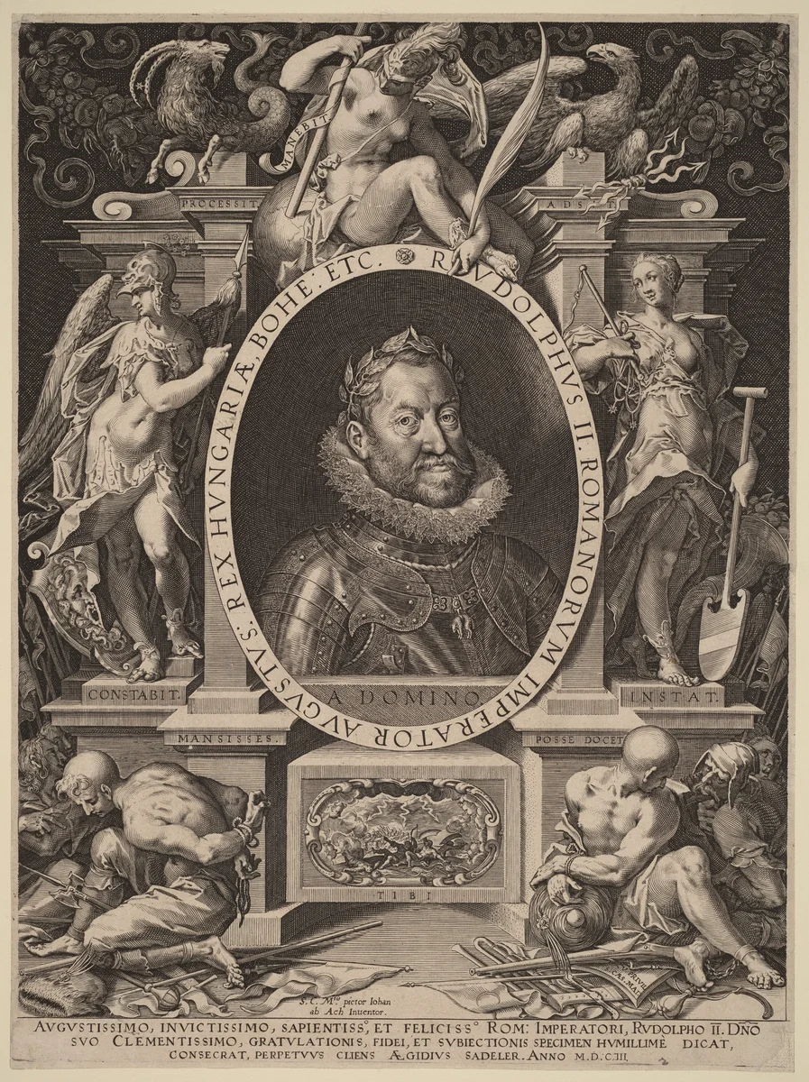 Rudolph II by Aegidius Sadeler II, print, 1603