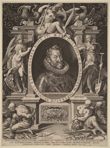 Rudolph II by Aegidius Sadeler II, print, 1603
