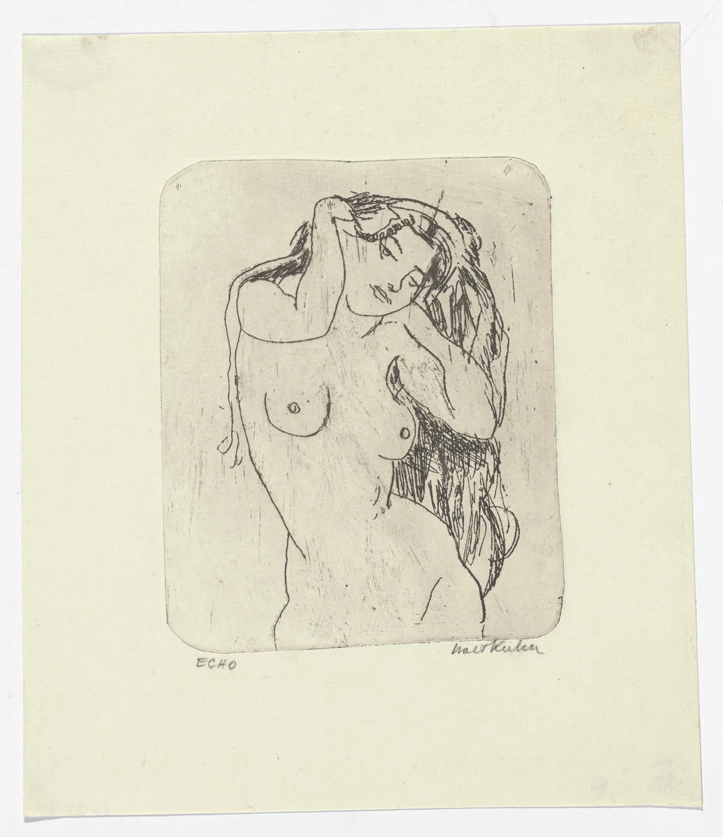 Echo by Walt Kuhn, print, 1922