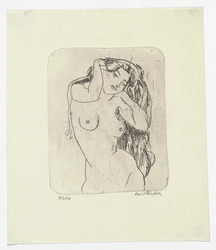 Echo by Walt Kuhn, print, 1922