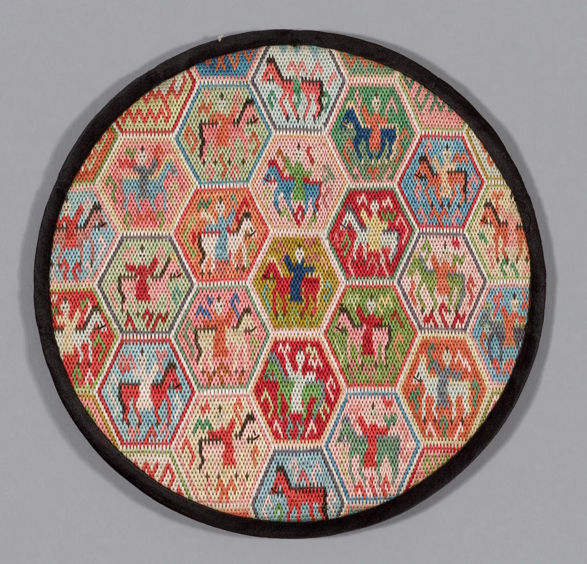 Mirror Case by China, textile, 1875-1900