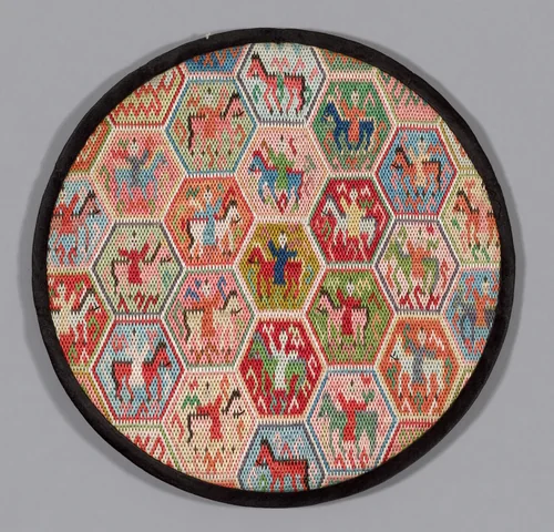 Mirror Case by China, textile, 1875-1900