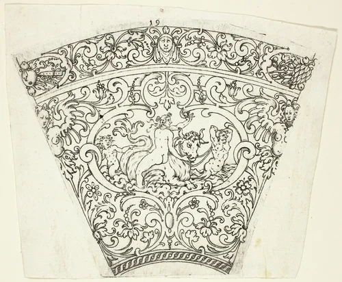Plate 19, from twenty ornamental designs for goblets and beakers by Master A.P. German, print, 1604