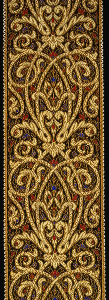 Ribbon by Probably France, textile, 1860-1880