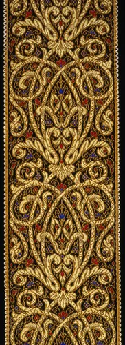 Ribbon by Probably France, textile, 1860-1880