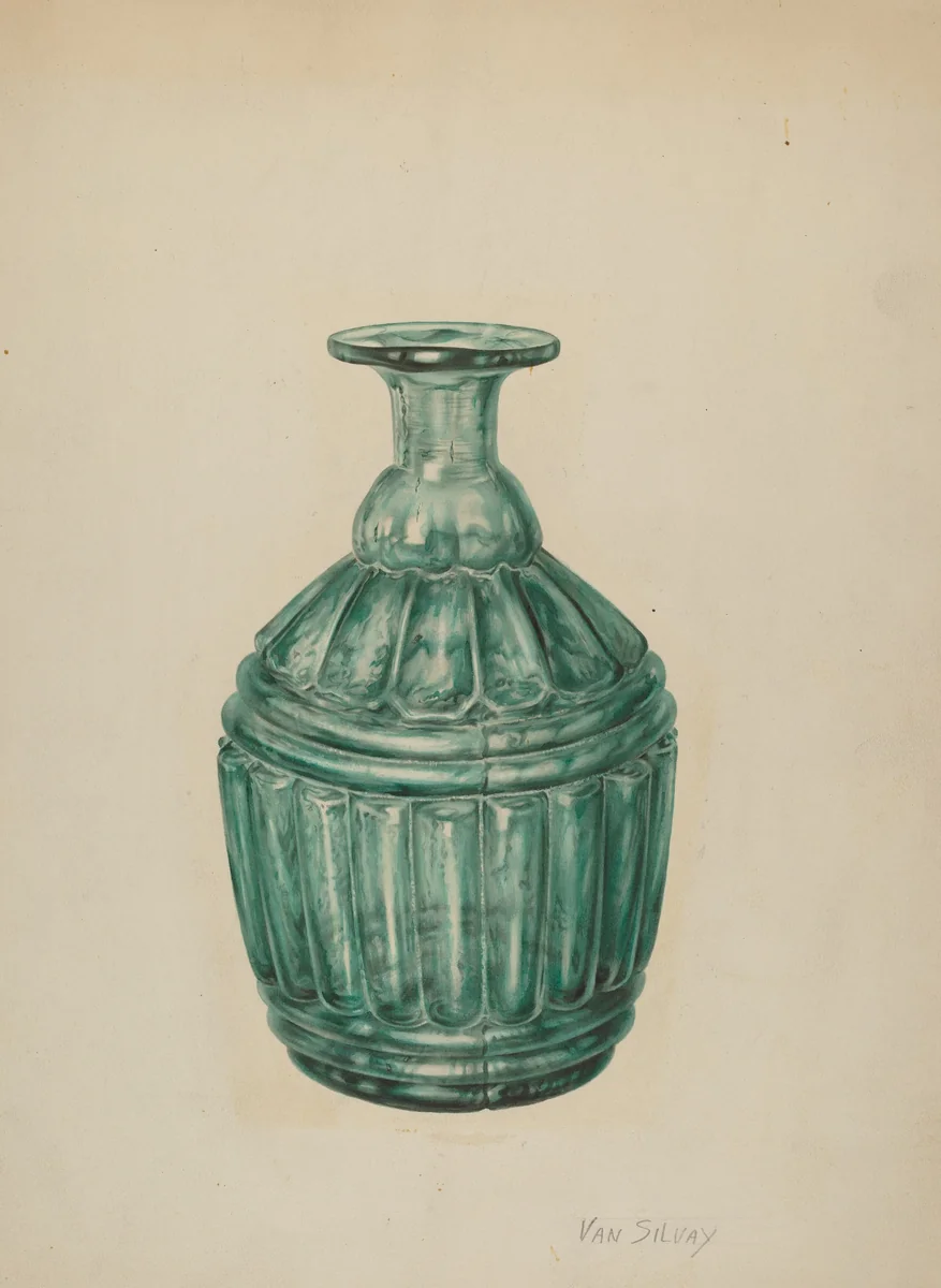 Carafe by Van Silvay, index of american design, 1939