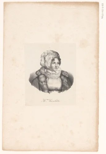 Portret van Émilie de Beauharnais by anonymous, print, 1818-1842