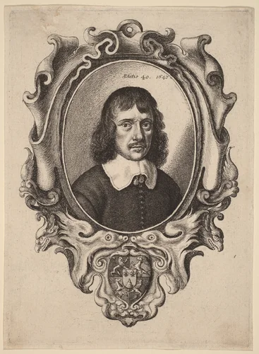 Self-Portrait by Wenceslaus Hollar, print, 1647