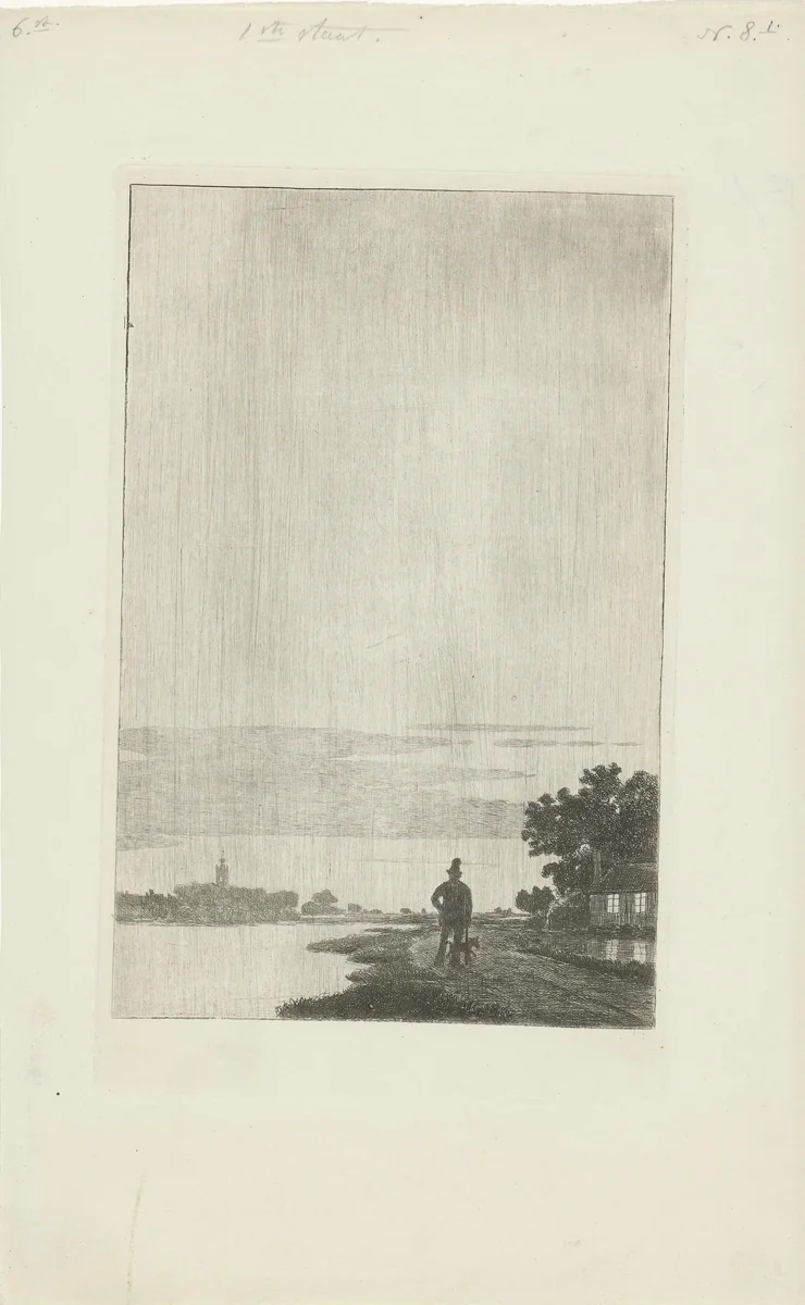 De komeet van Donati, 1858 by Cornelis van der Griendt, print, 1858-1860