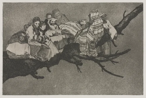 The Proverbs: Ridiculous Folly by Francisco de Goya, print, 1864
