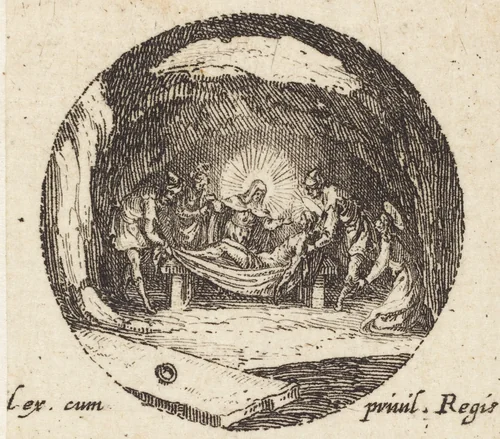 The Entombment by Jacques Callot, print, 1631