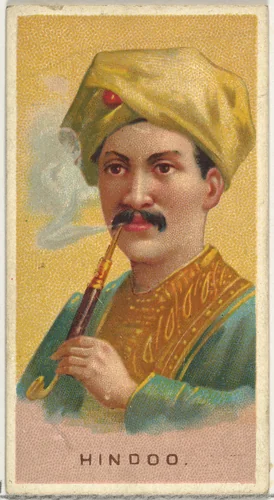 Hindu, from World's Smokers series (N33) for Allen & Ginter Cigarettes by Allen & Ginter, print, 1888