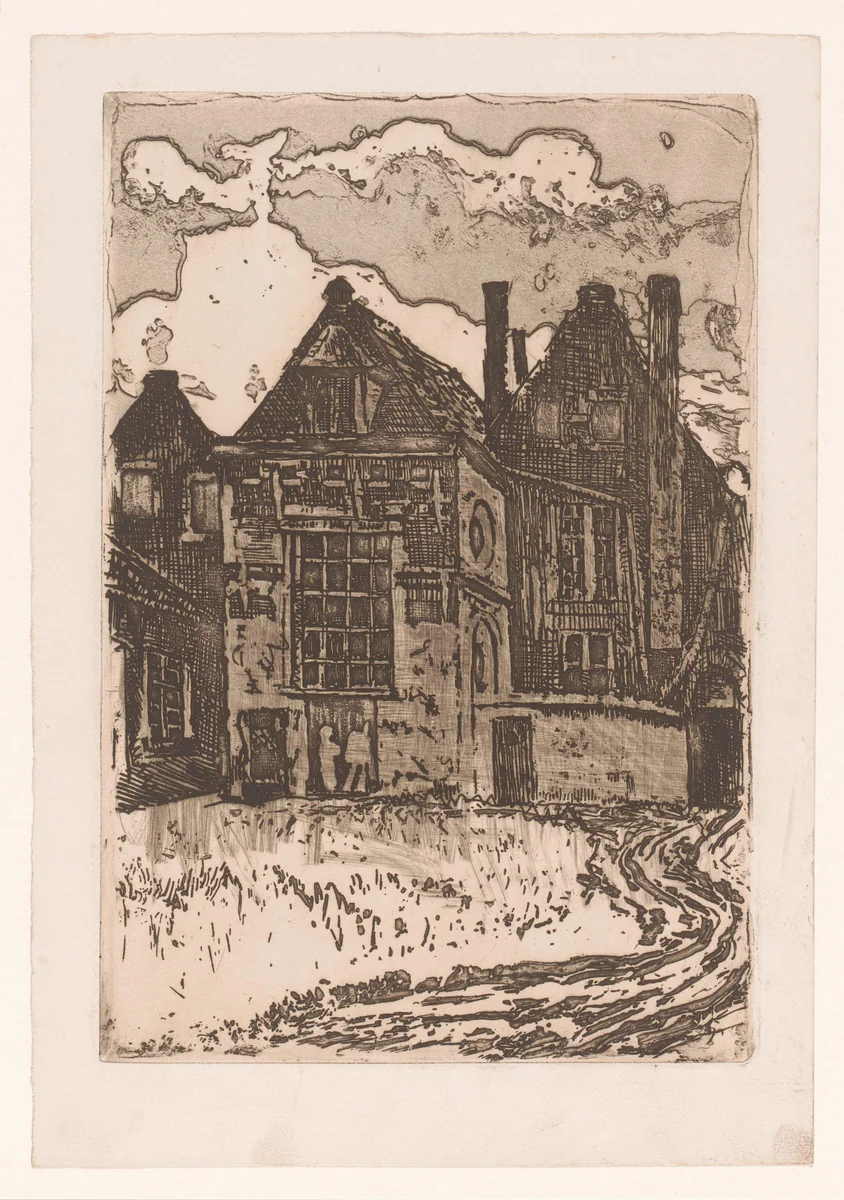 Gezicht op het atelier van Charles Verlat by Charles Verlat, print, 1882