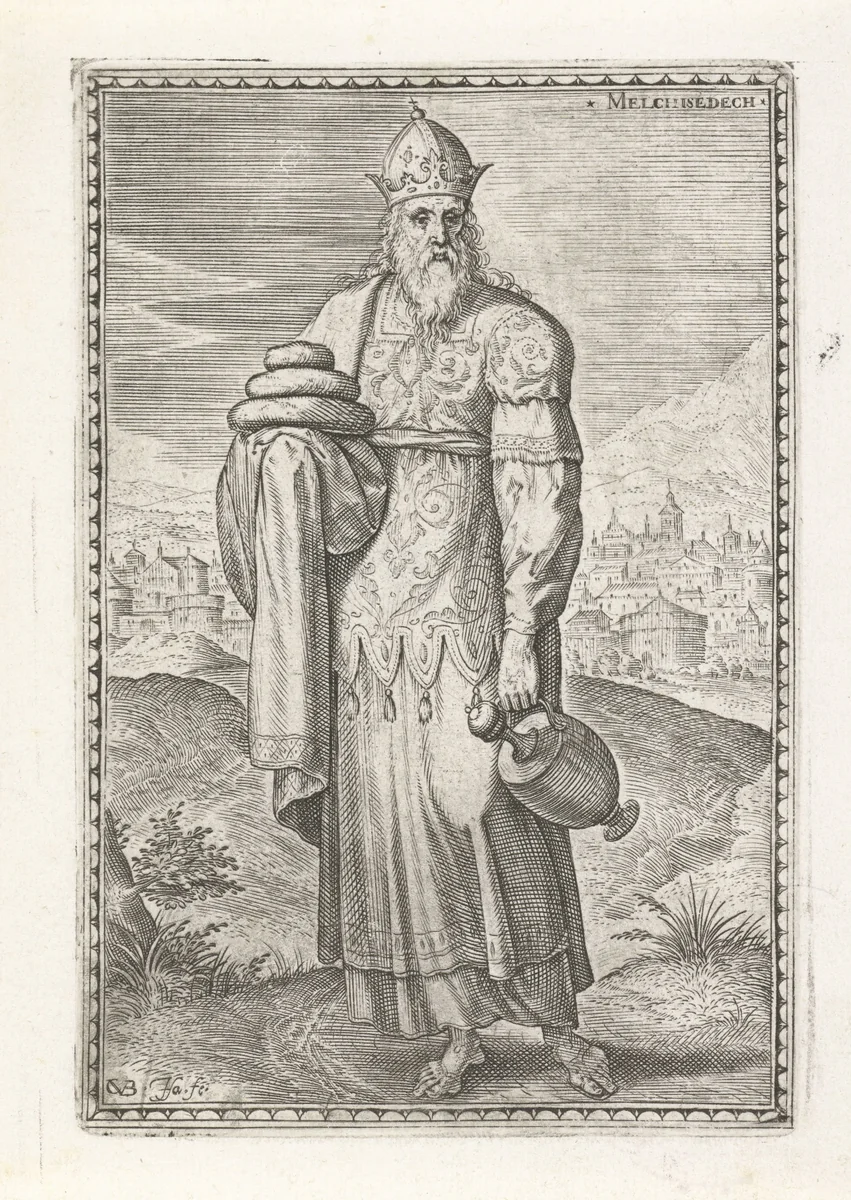 Melchisedek by Unknown, print, 1575