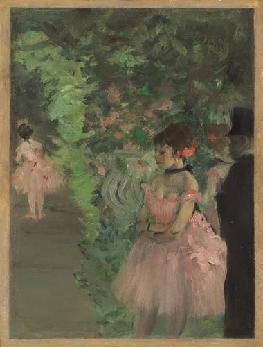 Dancers Backstage by Edgar Degas, painting, 1876-1883