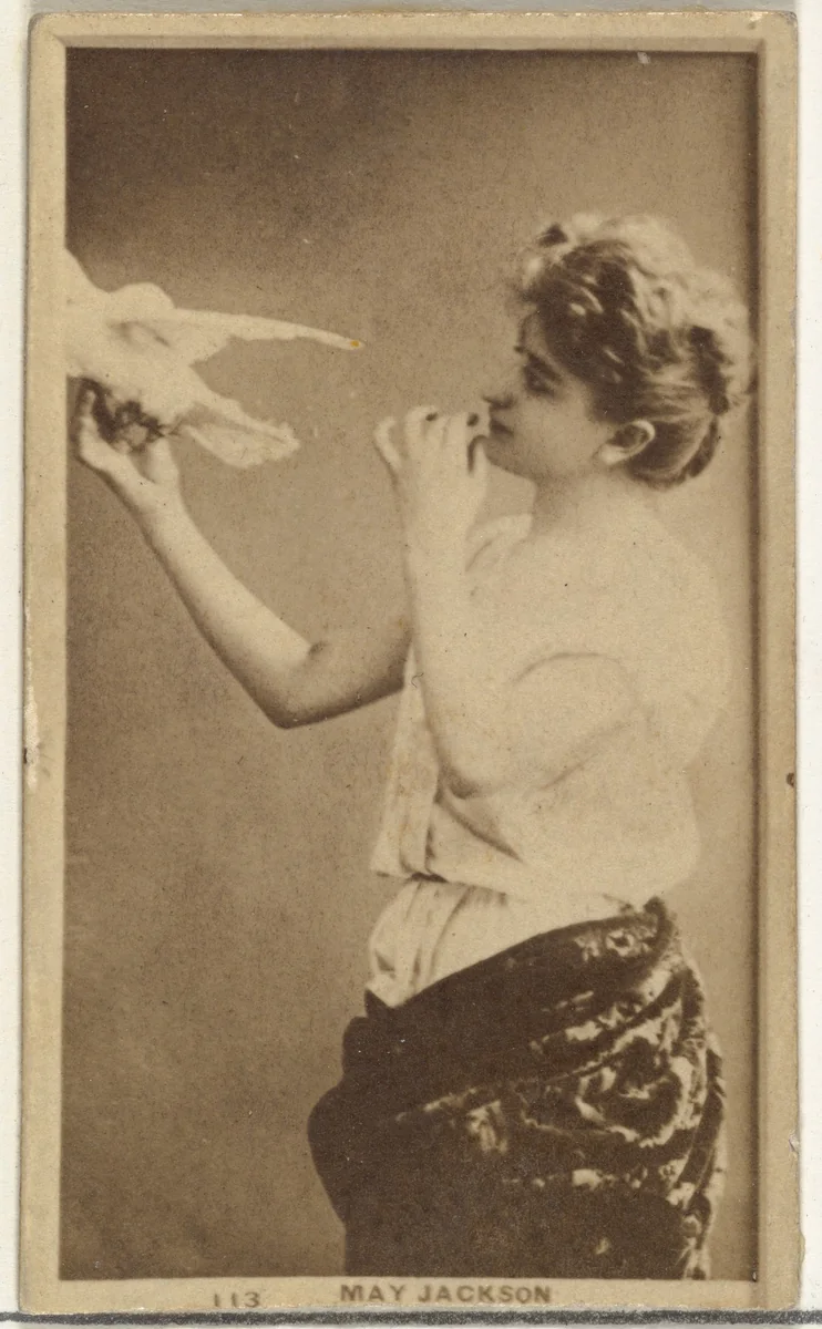Card Number 113, May Jackson, from the Actors and Actresses series (N145-7) issued by Duke Sons & Co. to promote Duke Cigarettes by W. Duke, Sons & Co., photograph, 1880-1889