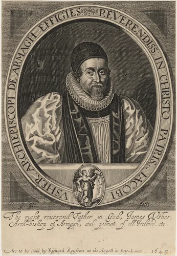 James Ussher, Archbishop of Armagh by George Glover, print, 1572-1694