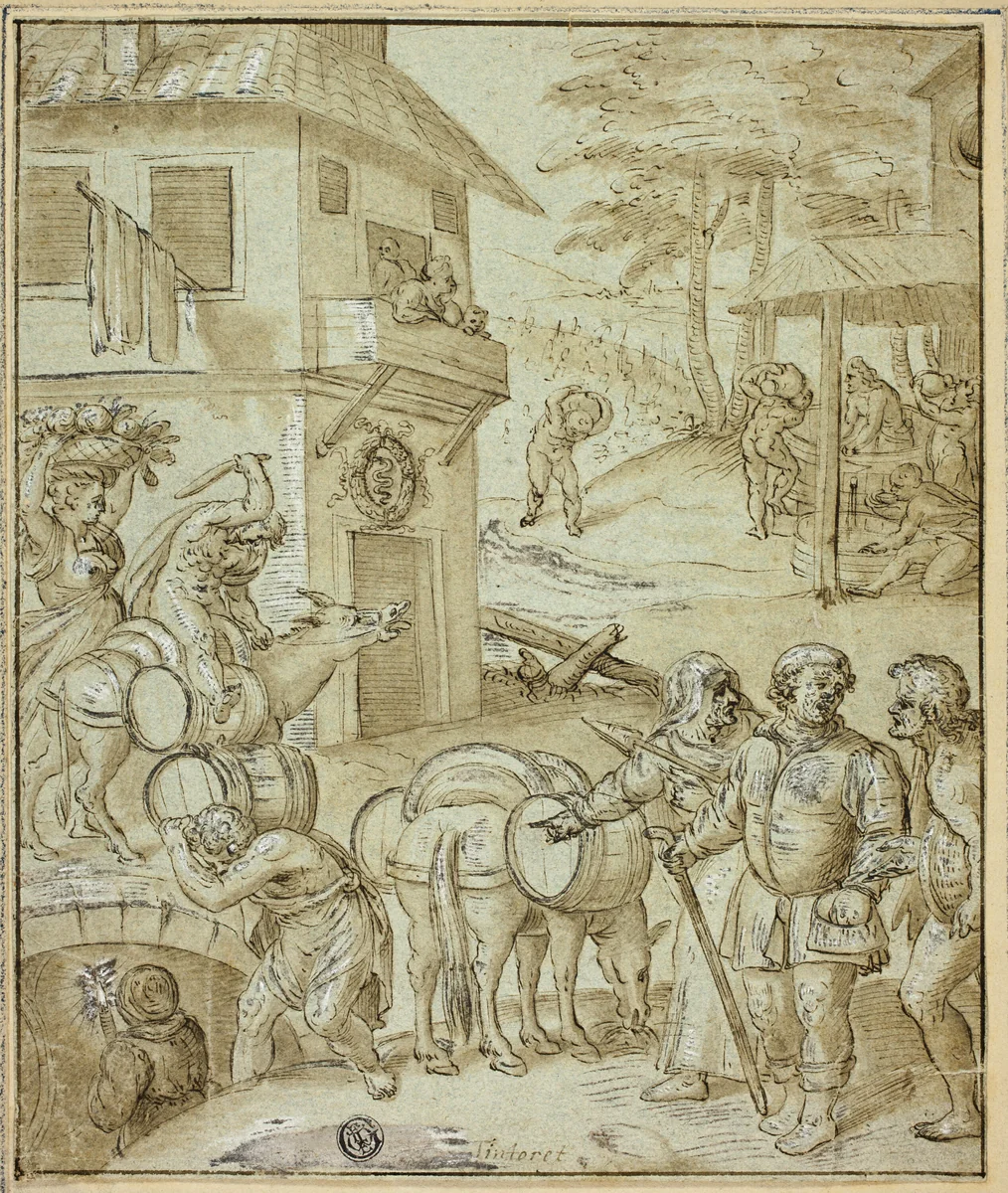 Wine Harvest by Jacopo Robusti
Frans Floris
Willem Key, drawing, 1500-1599