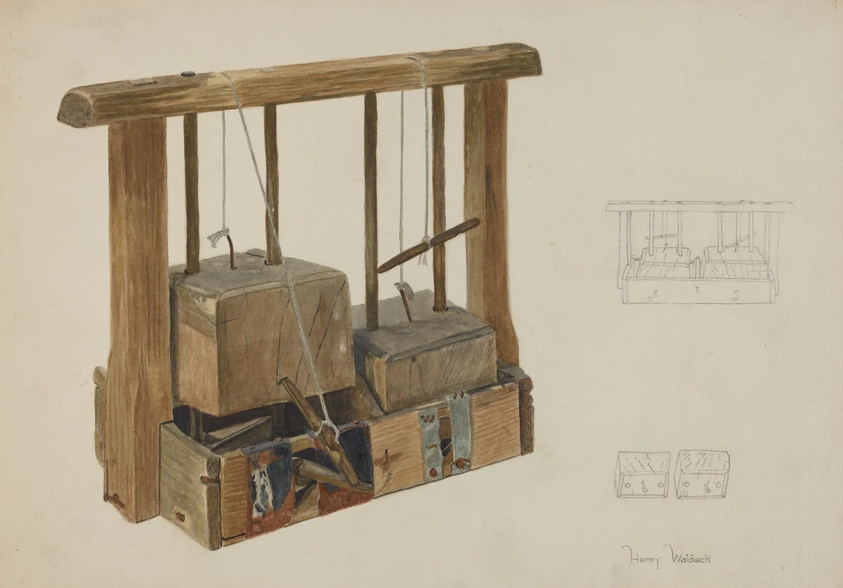 Rat Trap by Henry Waldeck, index of american design, 1938