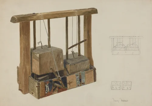 Rat Trap by Henry Waldeck, index of american design, 1938