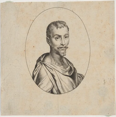 Portrait of a Man in Toga by Unknown 19th Century, print, 1800-1899