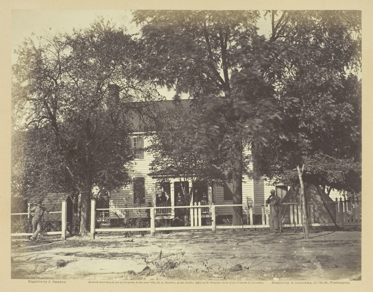 Aiken House, on Weldon Railroad, Virginia by Alexander Gardner, photograph, 1865