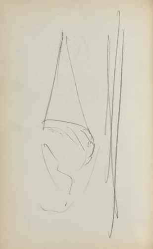 Italian Sketchbook: Sail (page 69) by Maurice Prendergast, book, 1898-1899