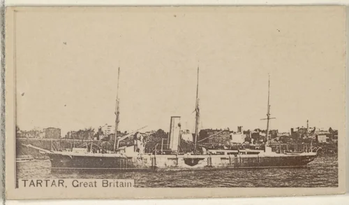Tartar, Great Britain, from the Famous Ships series (N50) for Virginia Brights Cigarettes by Allen & Ginter, photograph, 1895