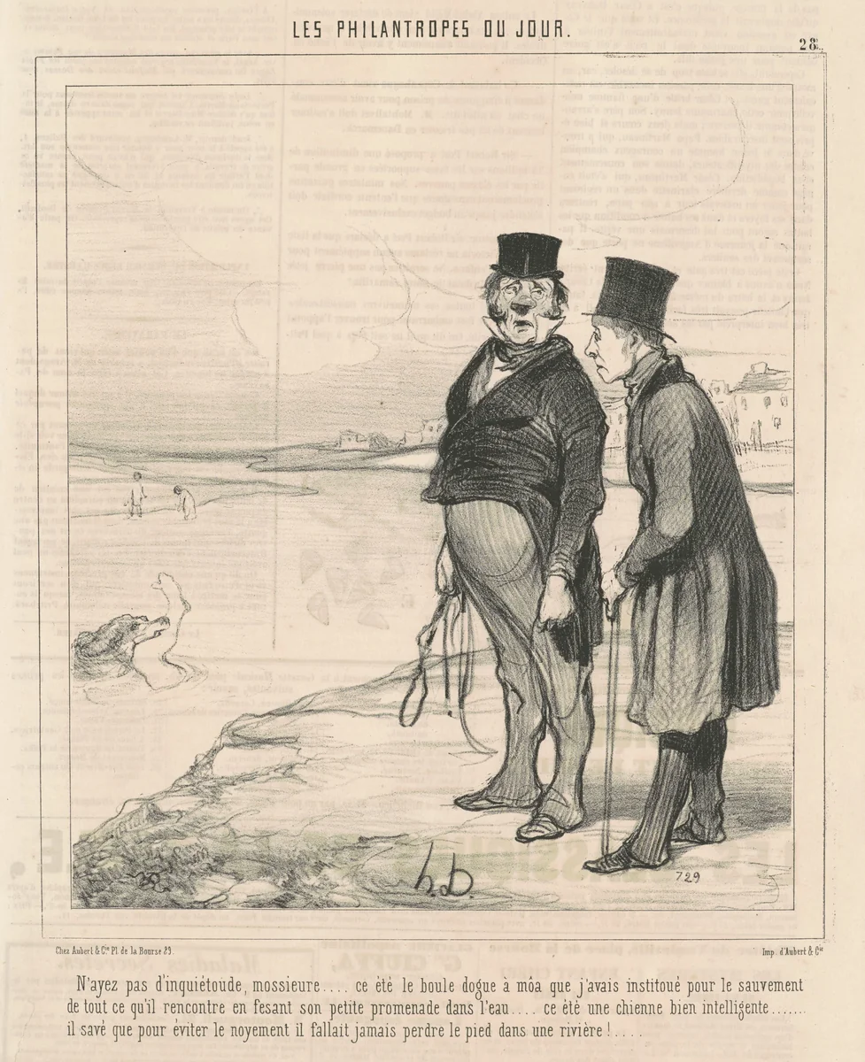 N'ayez pas d'inquiètoude ... by Honoré Daumier, print, 1845