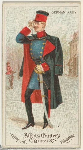 German, Army, from World's Dudes series (N31) for Allen & Ginter Cigarettes by Allen & Ginter, print, 1888