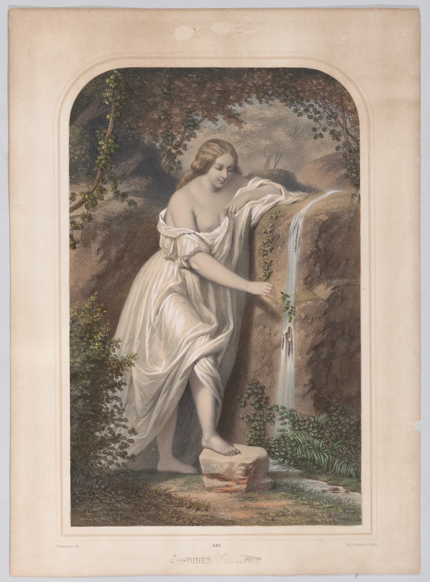 La Source by C. Derancourt, print, 1837-1876