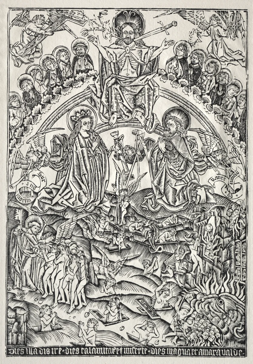 Das Jüngste Gericht by Unknown, print, 1485-1495