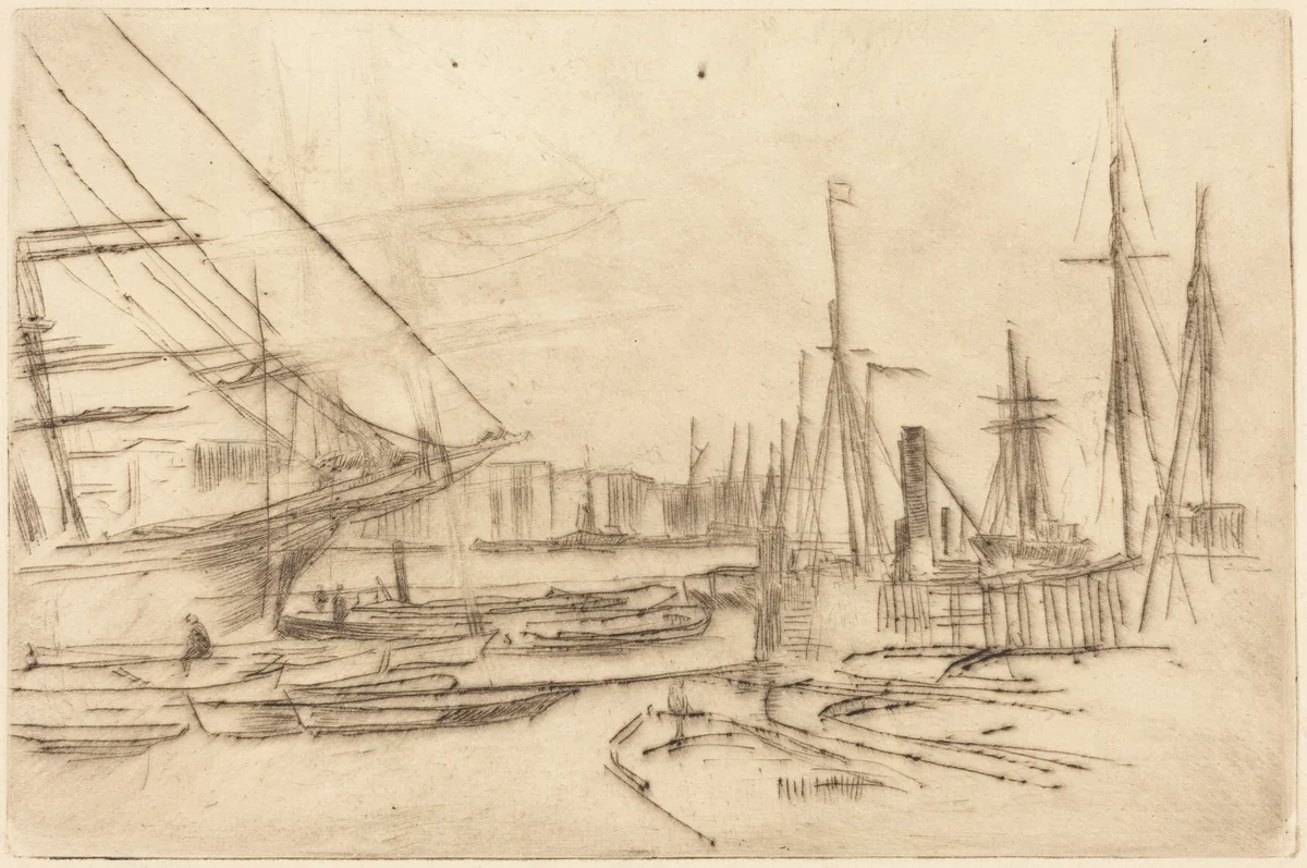 A Sketch from Billingsgate by James McNeill Whistler, print, 1878