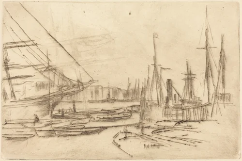A Sketch from Billingsgate by James McNeill Whistler, print, 1878