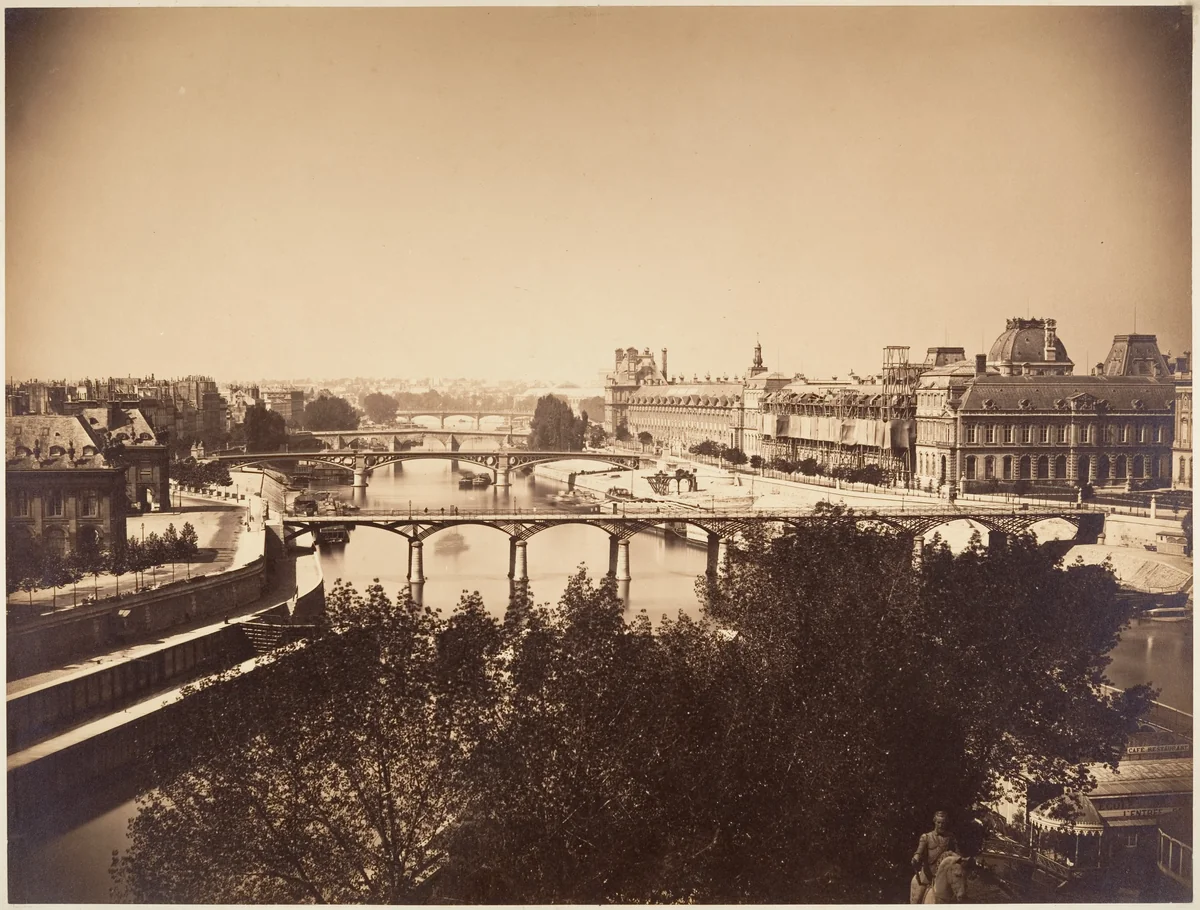 [View of the Seine, Paris] by Gustave Le Gray, photograph, 1857
