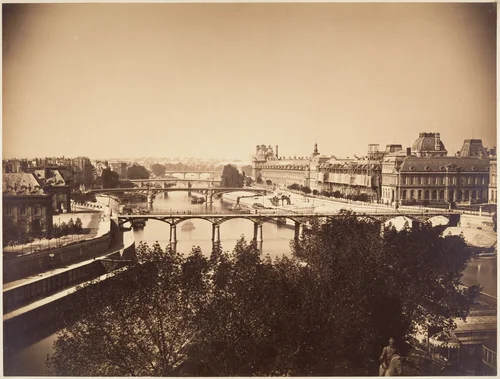 [View of the Seine, Paris] by Gustave Le Gray, photograph, 1857