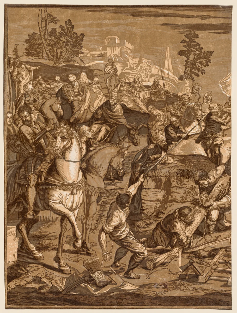 Crucifixion by John Baptist Jackson, print, 1741