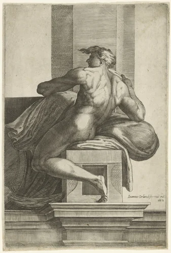 Ignudo by Cherubino Alberti, print, 1602