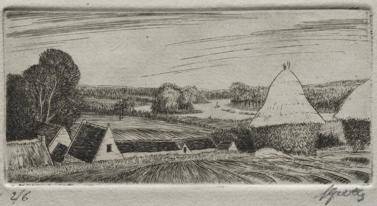 Brebant Farm by Pierre Louis Gatier, print, 1898-1925