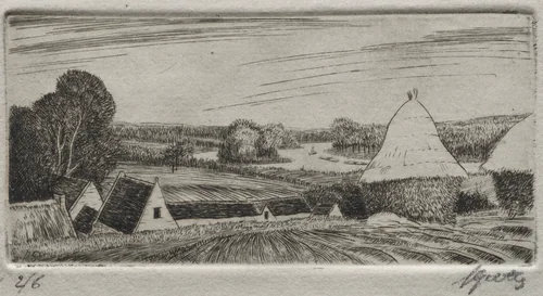 Brebant Farm by Pierre Louis Gatier, print, 1898-1925