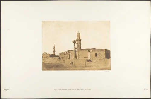Vue d'une Mosquée ruinée près de Bab-Saïda, au Kaire by Maxime Du Camp, photograph, 1849-1850