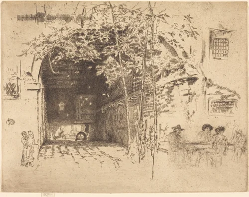 The Traghetto, No.II by James McNeill Whistler, print, 1879-1880