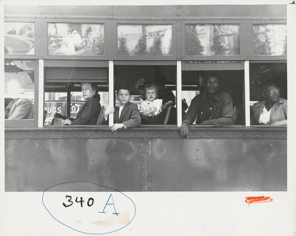 Trolley—New Orleans by Robert Frank, photograph, 1955