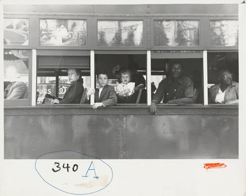Trolley—New Orleans by Robert Frank, photograph, 1955